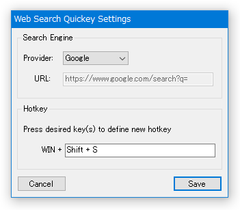 WebSearchQuickey