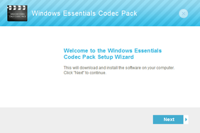 Windows Essentials Codec Pack �X�N���[���V���b�g