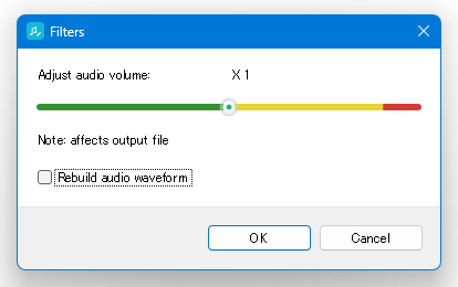 「Adjust audio volume」