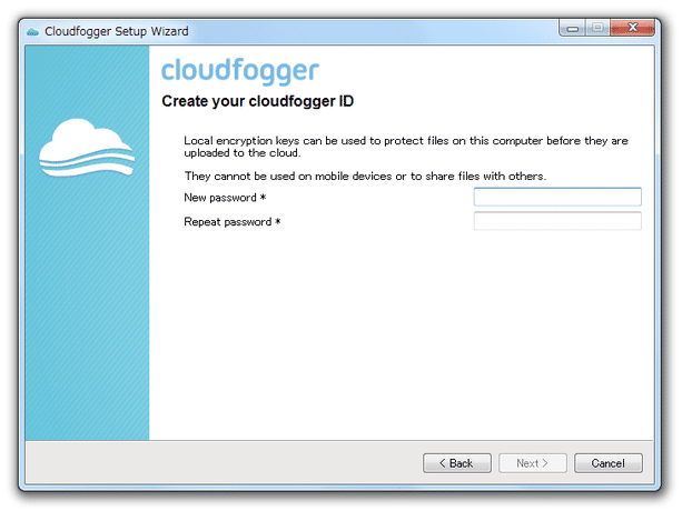 Create your cloudfogger ID