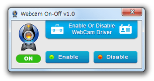 WebCam On-Off スクリーンショット