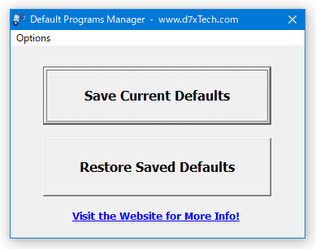Default Programs Manager スクリーンショット