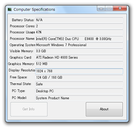 Computer Specifications