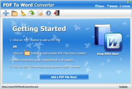 PDF To WORD Converter スクリーンショット