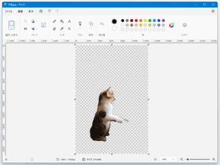 Windows 11 の「ペイント」を使い、画像の背景を削除する方法