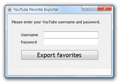 YouTube Favorite Exporter