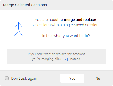 Merge Selected Sessions