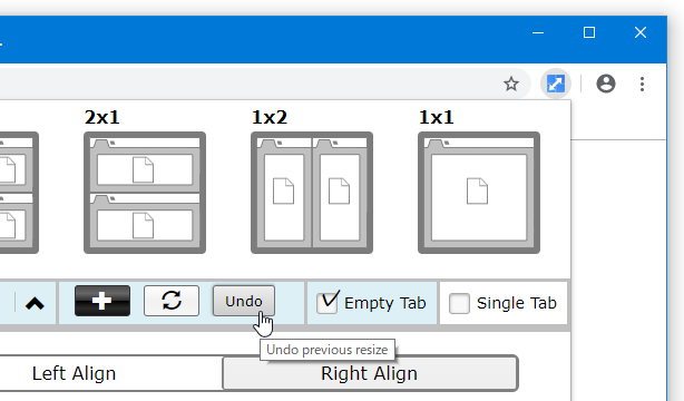 「Undo」ボタンを押す