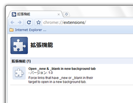 Open _new & _blank in new background tab スクリーンショット