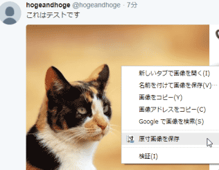 Twitter 原寸びゅー スクリーンショット