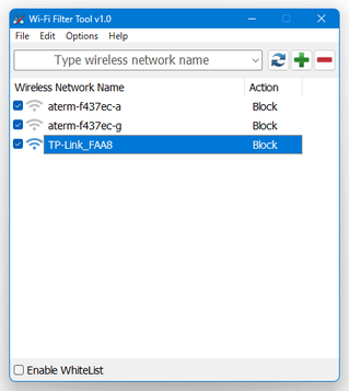 Wi-Fi Filter Tool スクリーンショット