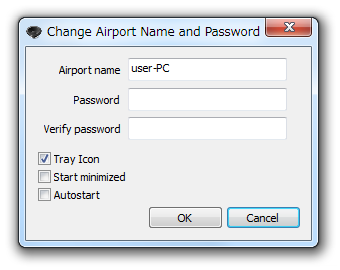 Change Airport Name and Password