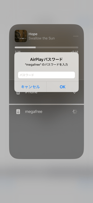 パスワード入力画面