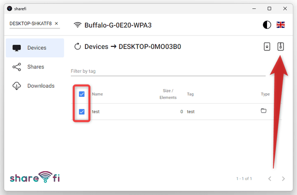 複数のアイテムをダウンロードする時は、アイテムを ZIP にまとめてダウンロードすることもできる