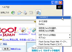 Flash Saving Plugin スクリーンショット