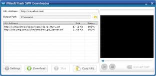 iWisoft Flash SWF Downloader スクリーンショット