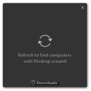 Refresh to find computers with filedrop around