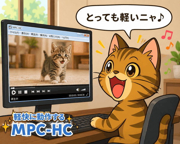 「MPC-HC」で動画を楽しむ k本的キャット君