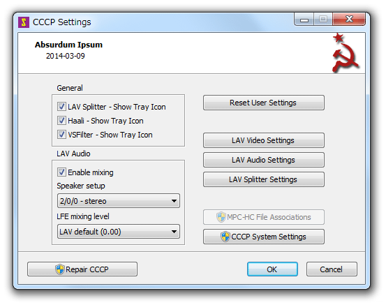 codec-paketet fr cccp