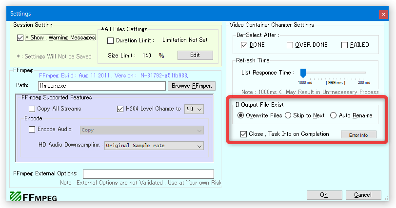 Video Container Changer のダウンロードと使い方 ｋ本的に無料ソフト フリーソフト