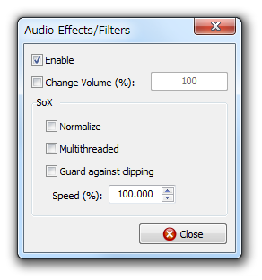 Audio Effects/Filters