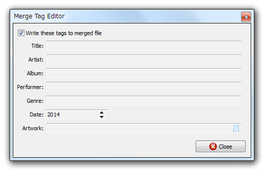 Edit merged file tag