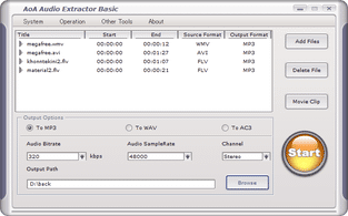 AoA Audio Extractor スクリーンショット