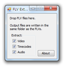 FLV Extract スクリーンショット