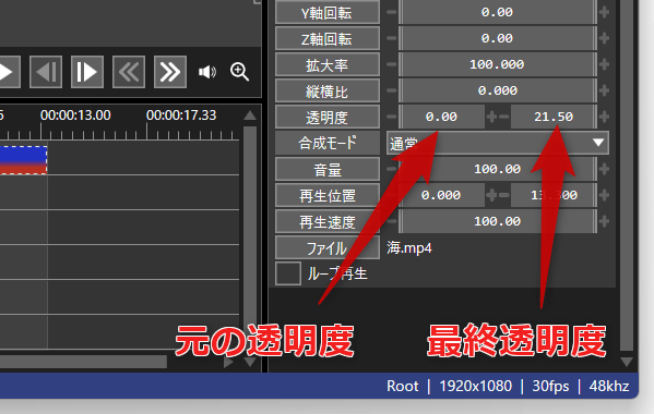 画面右側の「X」「Y」「Z」ボタンをクリック → 移動方法を選択する