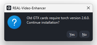 Old GTX cards require torch version 2.6.0