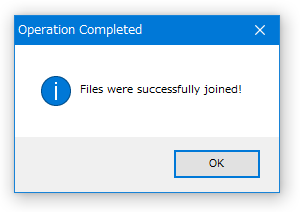 Files were successfully joined!