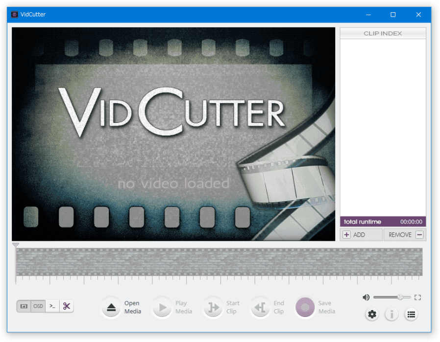 Vidcutter のダウンロードと使い方 ｋ本的に無料ソフト フリーソフト