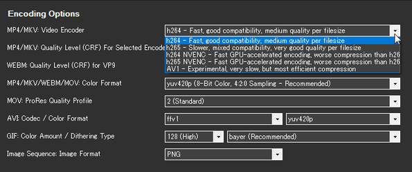 MP4/MKV: Video Encoder