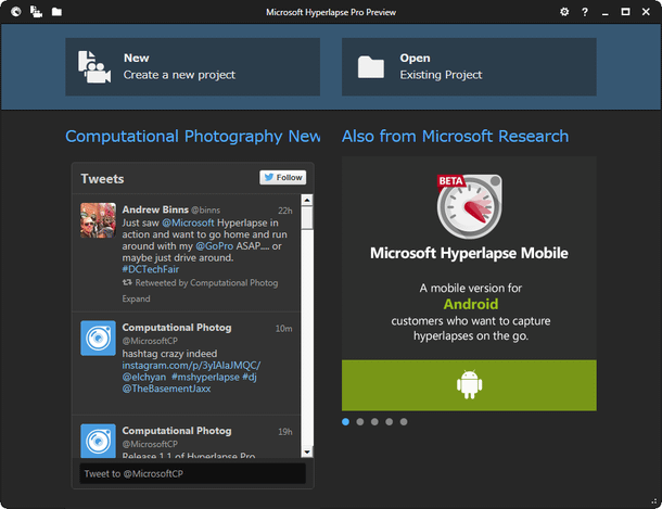 Microsoft Hyperlapse Pro