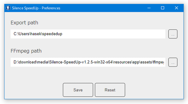 Silence SpeedUp - Preferences