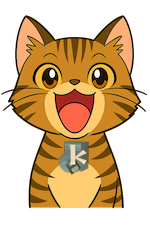 目を開けて口を開けた画像