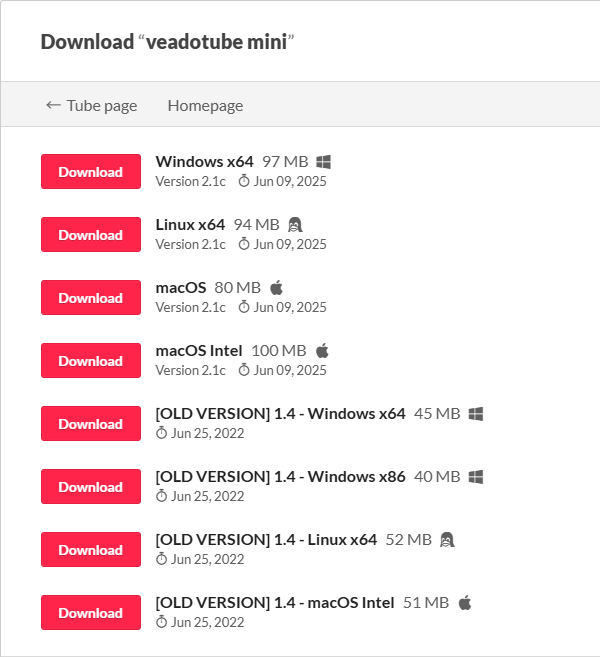 「Download」ボタンをクリックする