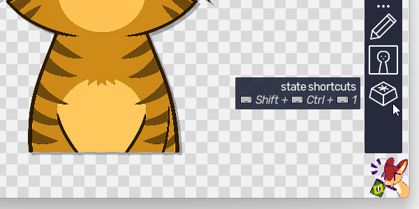 ショートカットキーが割り当てられた