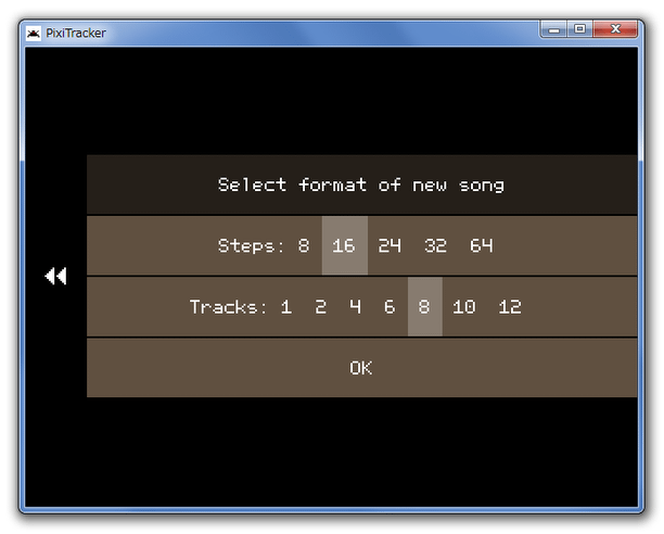 Select format of new song