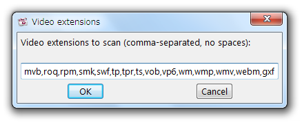 Video extensions to scan