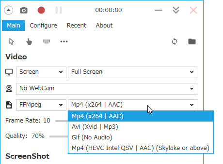 「FFMpeg」でエンコードを行う場合