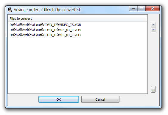 Arrange order of files to be converted