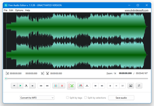 Free Audio Editor スクリーンショット