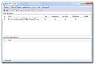 Easy File Locker スクリーンショット