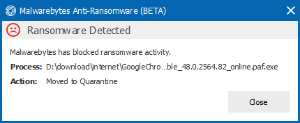 Ransomware Detected