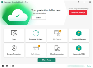 Kaspersky Security Cloud Free スクリーンショット