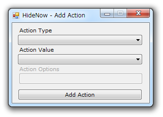 HideNow - Add Action
