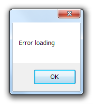 Error loading