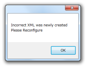 Incorrect XML was newly created