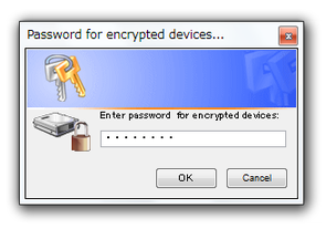 TrueCrypt PasswordDialog スクリーンショット